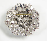 Juliana Huge Saphiret Art Glass Brooch - Vintage Lane Jewelry