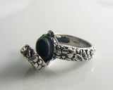 Sterling Silver Forget Me Not Poison Ring - Vintage Lane Jewelry