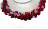 Glass Beaded Cherry Blossom Flower Necklace - Vintage Lane Jewelry