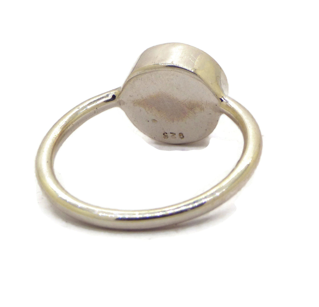 Sterling Silver 10mm Round Mood Ring - Vintage Lane Jewelry