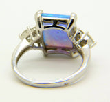 Sterling Silver Disney Glass Opal Ring - Vintage Lane Jewelry