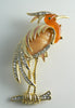 Classic Hattie Carnegie Rhinestone, Lucite And Enamel Heron Brooch - Vintage Lane Jewelry