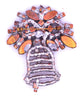 Rhinestone Czech Glass Christmas Bell Brooch - Vintage Lane Jewelry