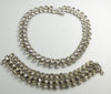 Vintage Rhinestone Necklace Bracelet Set - Vintage Lane Jewelry