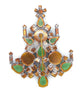 Green Rhinestone Christmas Tree Brooch - Vintage Lane Jewelry