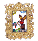 Rhinestone Easter Bunny Portrait Brooch - Vintage Lane Jewelry