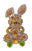 Czech Rhinestone Easter Bunny Brooch - Vintage Lane Jewelry