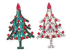 Czech Glass Christmas tree Pair - Vintage Lane Jewelry