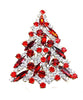 Czech Glass Christmas trees, Red Tree, Green Tree - Vintage Lane Jewelry
