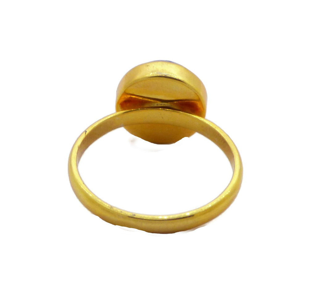 Gold Vermeil 8mm Mood Ring - Vintage Lane Jewelry