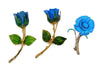 Blue Enamel Flower Lot 9 flowers - Vintage Lane Jewelry