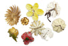Mixed Colors Enamel Flower Lot 9 flowers - Vintage Lane Jewelry