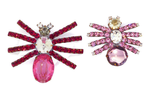 Huge Deep Purple Czech Glass Statement Necklace and Earrings