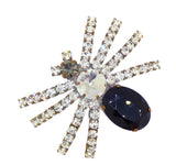 Halloween Czech Glass Spider Brooches - Vintage Lane Jewelry