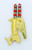 Vintage Hattie Carnegie Lucite Rhinestone Anteater Figural Brooch - Vintage Lane Jewelry