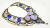 Husar D Czech Glass Blue Opal Statement Necklace - Vintage Lane Jewelry