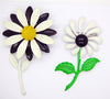 Enamel Flower Lot, 8 pins, Flower Brooches - Vintage Lane Jewelry