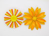 Enamel Flower Pins Lot, 9 pins, Flower Brooches, Daisy Lot - Vintage Lane Jewelry