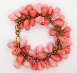 Pink Roses Cold Porcelain Bracelet - Vintage Lane Jewelry