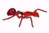 Czech Red Glass Rhinestone Ant Brooch - Vintage Lane Jewelry