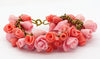 Pink Roses Cold Porcelain Bracelet - Vintage Lane Jewelry