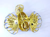 Coro Sterling Rock Fish, Adolph Katz, Enamel Rhinestone Brooch, Book Piece - Vintage Lane Jewelry