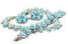 Vintage Lisner Sky Blue Thermoset Rhinestone Parure, Necklace, Bracelet and Earrings - Vintage Lane Jewelry