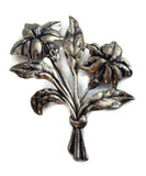 Vintage Danecraft Silver Flower Bouquet - Vintage Lane Jewelry