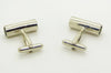 Hourglass Blue Sand Silver Tone Cufflinks - Vintage Lane Jewelry