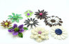 Vintage Enamel Flower Pins, Magnolias, Polka Dots and more.... - Vintage Lane Jewelry