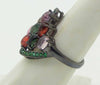 Fancy Tourmaline Sterling Silver Ring - Vintage Lane Jewelry