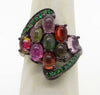 Fancy Tourmaline Sterling Silver Ring - Vintage Lane Jewelry