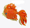 Hattie Carnegie Angel Fish Brooch Orange Lucite - Vintage Lane Jewelry