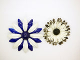 Enamel Flower Lot, 7 pins, Flower Brooches, purple, pink - Vintage Lane Jewelry