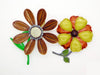 Enamel Flower Lot, 10 pins, Flower Brooches - Vintage Lane Jewelry