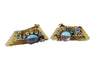 Saphiret Hobe Gold Tone Mesh Clip Earrings - Vintage Lane Jewelry