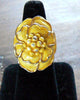 Vintage Hollycraft Yellow Enamel Magnolia  Parure - Vintage Lane Jewelry