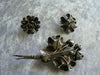 Sterling Silver Floral Demi Parure - Vintage Lane Jewelry