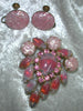 Pink Givre Demi Parure - Vintage Lane Jewelry