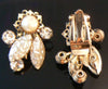 Miriam Haskell Clip-style Vintage Earrings - Vintage Lane Jewelry