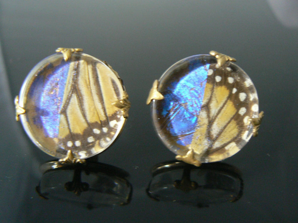 Vintage Butterfly Wing Cufflinks - Vintage Lane Jewelry