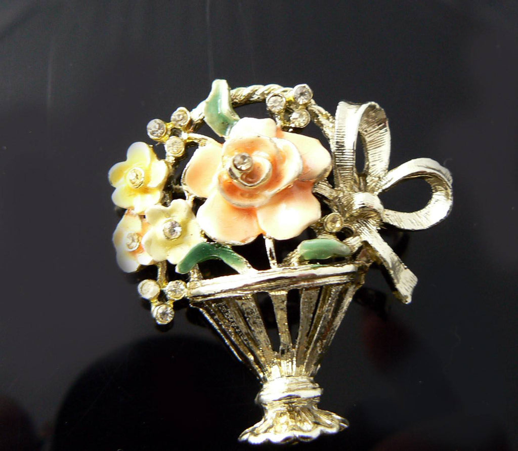 Vintage Bsk Floral Bouquet - Vintage Lane Jewelry