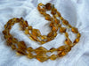 Vintage 2 Strand Amber Colored Glass Necklace - Vintage Lane Jewelry