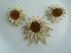 Vintage Sarah Coventry Sunflower Demi Parure - Vintage Lane Jewelry