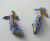 Antique Painted Articulating Koi Fish Pair - Vintage Lane Jewelry