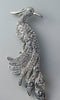 Rhinestone Peacock Book Piece Replica - Vintage Lane Jewelry