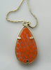 Millefiori Pendant & Herringbone Chain In Silver 925 - Vintage Lane Jewelry