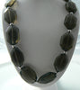 Chunky Glass Smokey Topaz Choker Necklace - Vintage Lane Jewelry