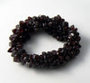 Red Garnet Bead Stretchy Bracelet - Vintage Lane Jewelry