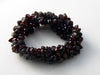 Red Garnet Bead Stretchy Bracelet - Vintage Lane Jewelry